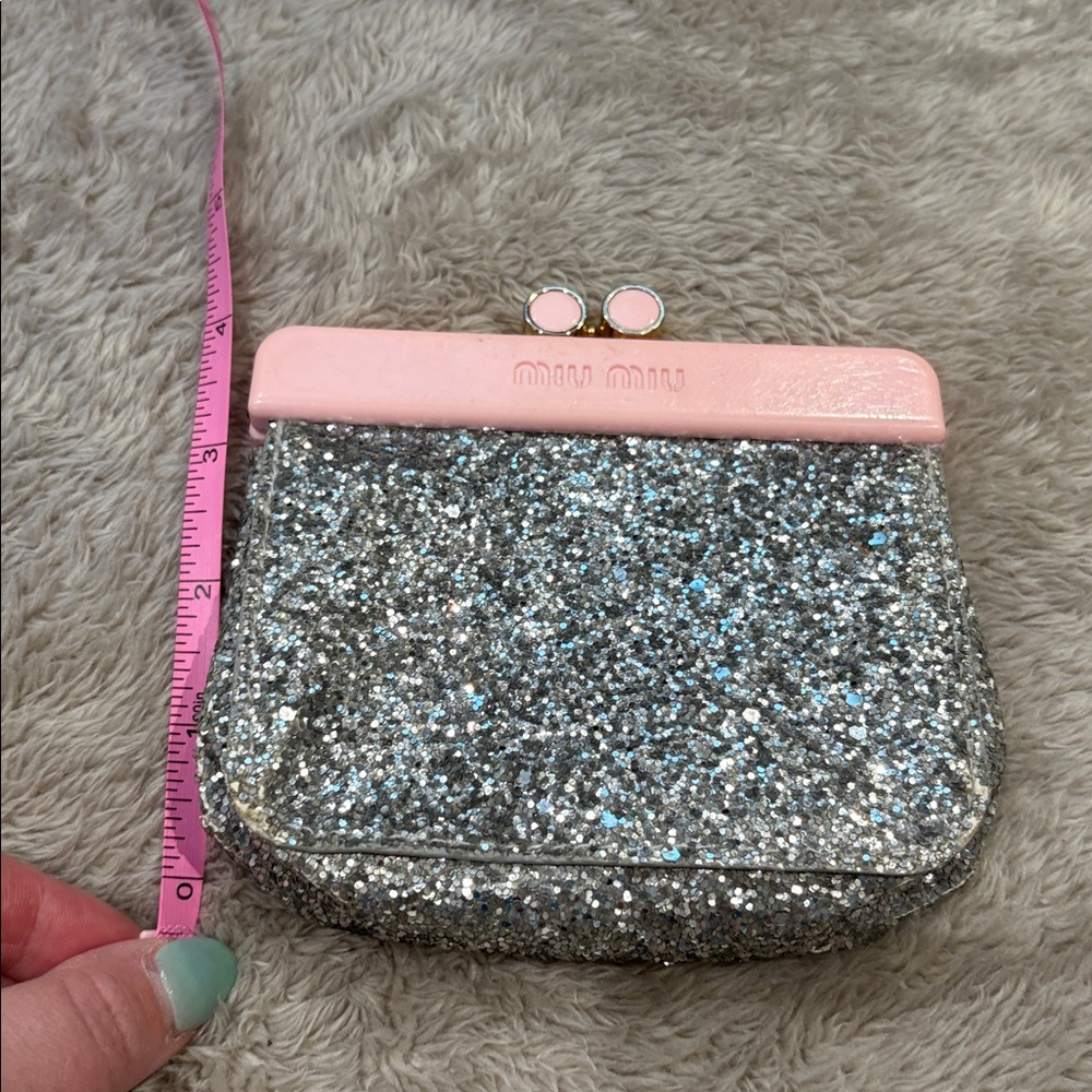 Miu Miu | Coin Purse | Silver/Pink